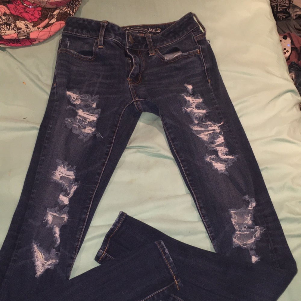 American eagle ripped jeggings